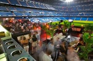 Terraza del RealCafé Bernabéu, diversión en un ambiente muy futbolero