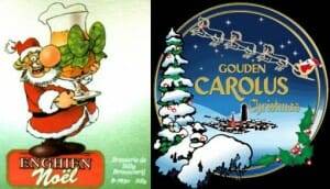 Las cervezas de temporada llevan etiquetas con alusiones navideñas