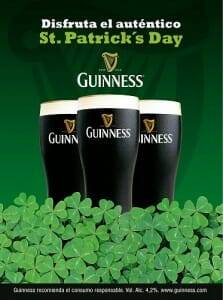 El 17 de Marzo celebra San Patricio en tu Guinness Official Irish Pub