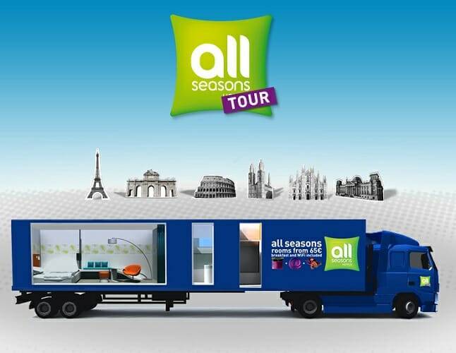 All Seasons Tour, un hotel móvil que recorrerá Europa durante 40 días