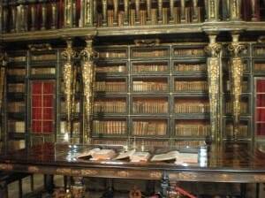 Detalle de la Biblioteca de la Universidad de Coimbra
