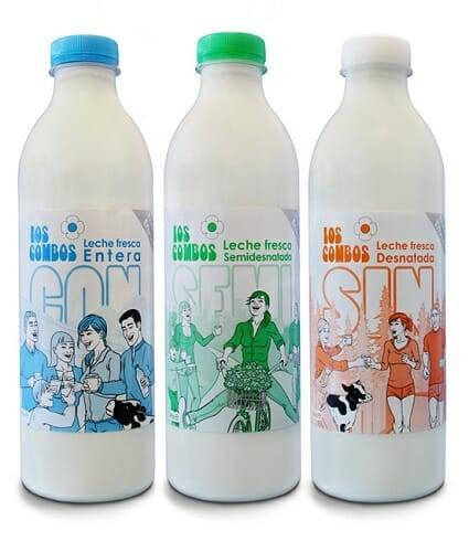 La nueve leche se presenta en botella de PET de 1 litro y en formatos Con, Semi y Sin
