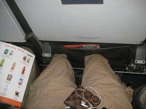 Las reducidas dimensiones del asiento pueden ser perjudiciales en vuelos largos