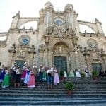 Uno de los actos más solemnes de la Fiesta es la pisa de la uva, en la catedral de Jerez