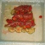 Atún rojo con fresas, plato del Hotel Cosme Palacio en Laguardia