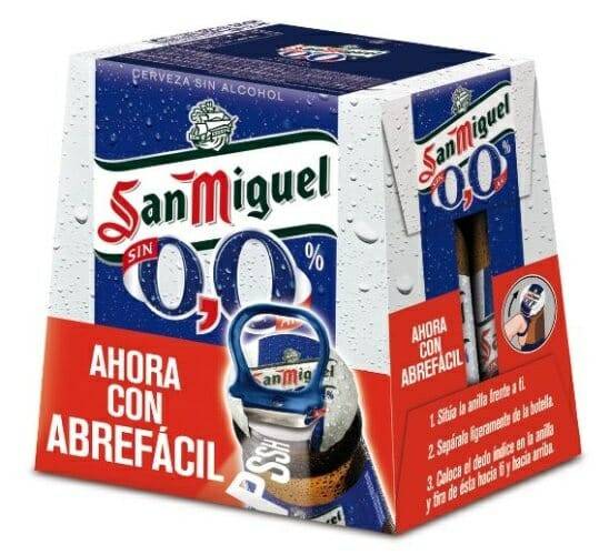 Pack de botellines con abre-fácil San Miguel 0.0%