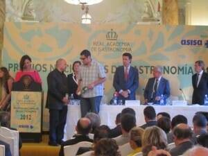 Phillipe Regol recoge el premio a la Mejor Publicación 2012 en Internet: Observacion Gastronómica