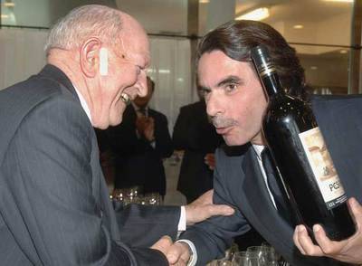 José María Aznar era un buen conocedor de los vinos