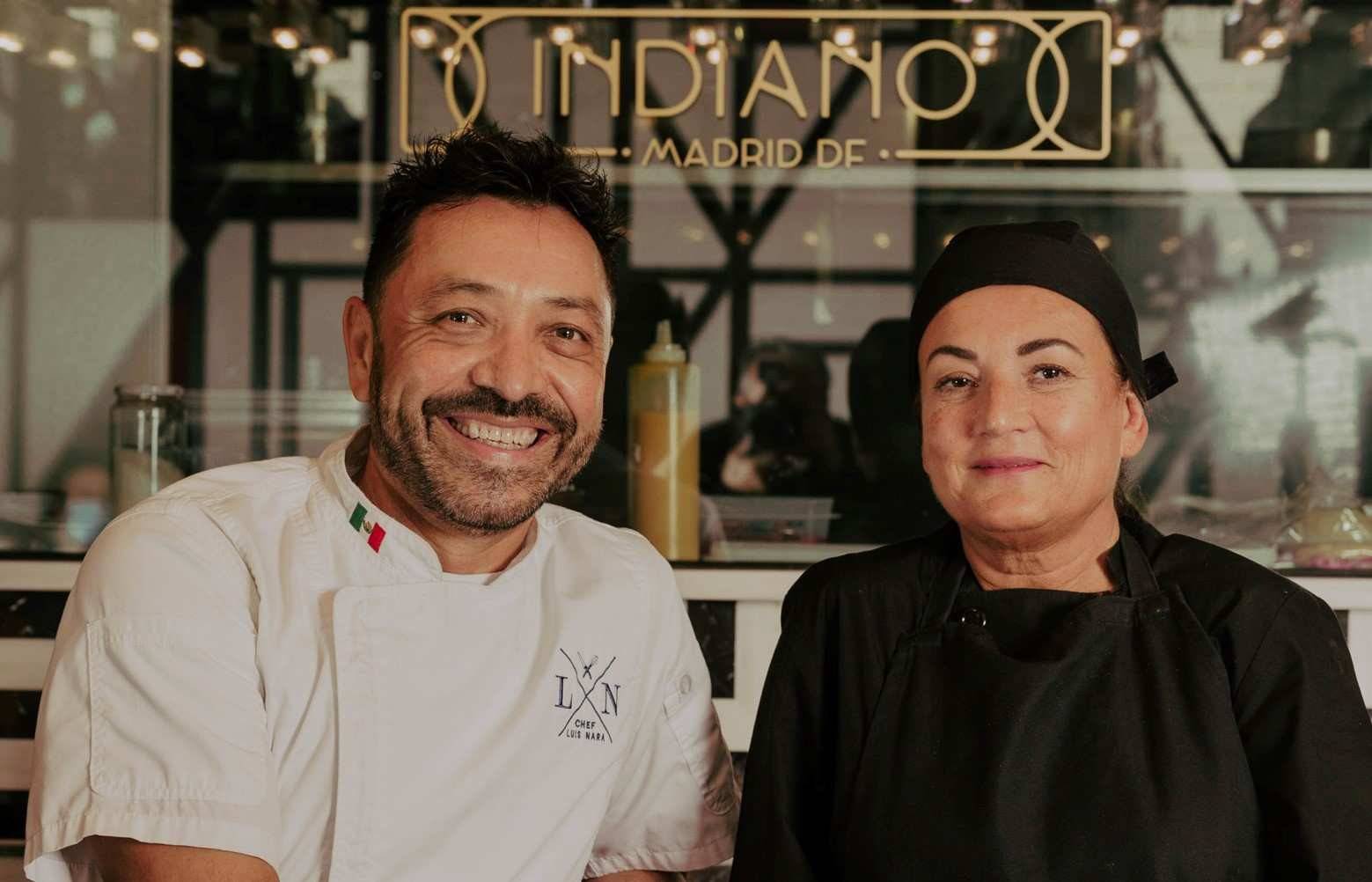 Rita Sánchez y el chef Luis Nara