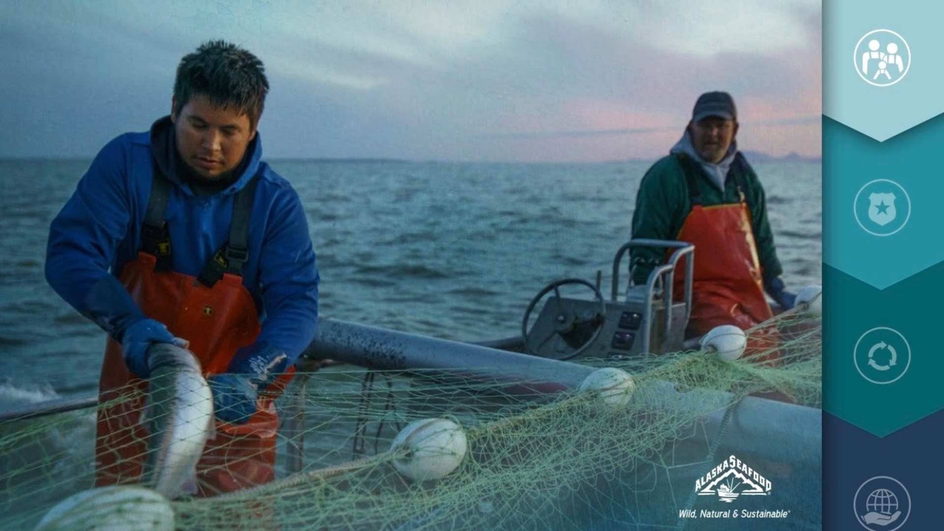 Pescadores de Alaska Seafood. 