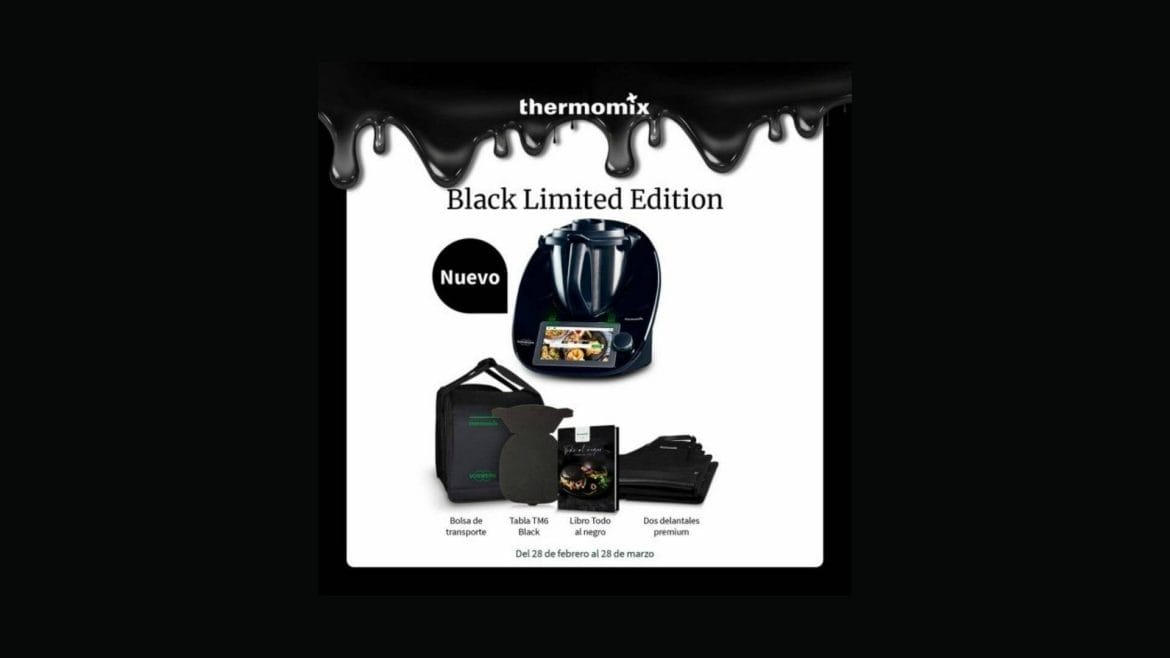 Pack Black Limited Edition incluido en la compra de la nueva Thermomix