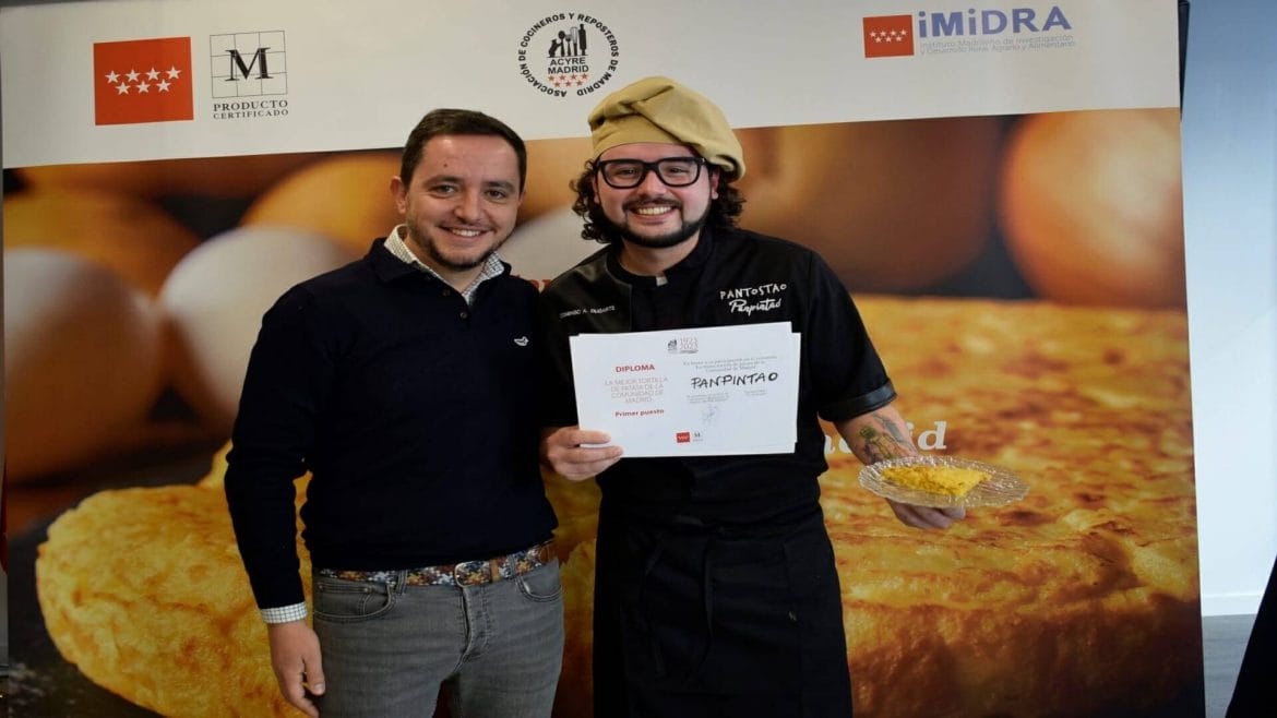 Domingo Dugarte, ganador de la mejor tortilla de patatas de Madrid 2023